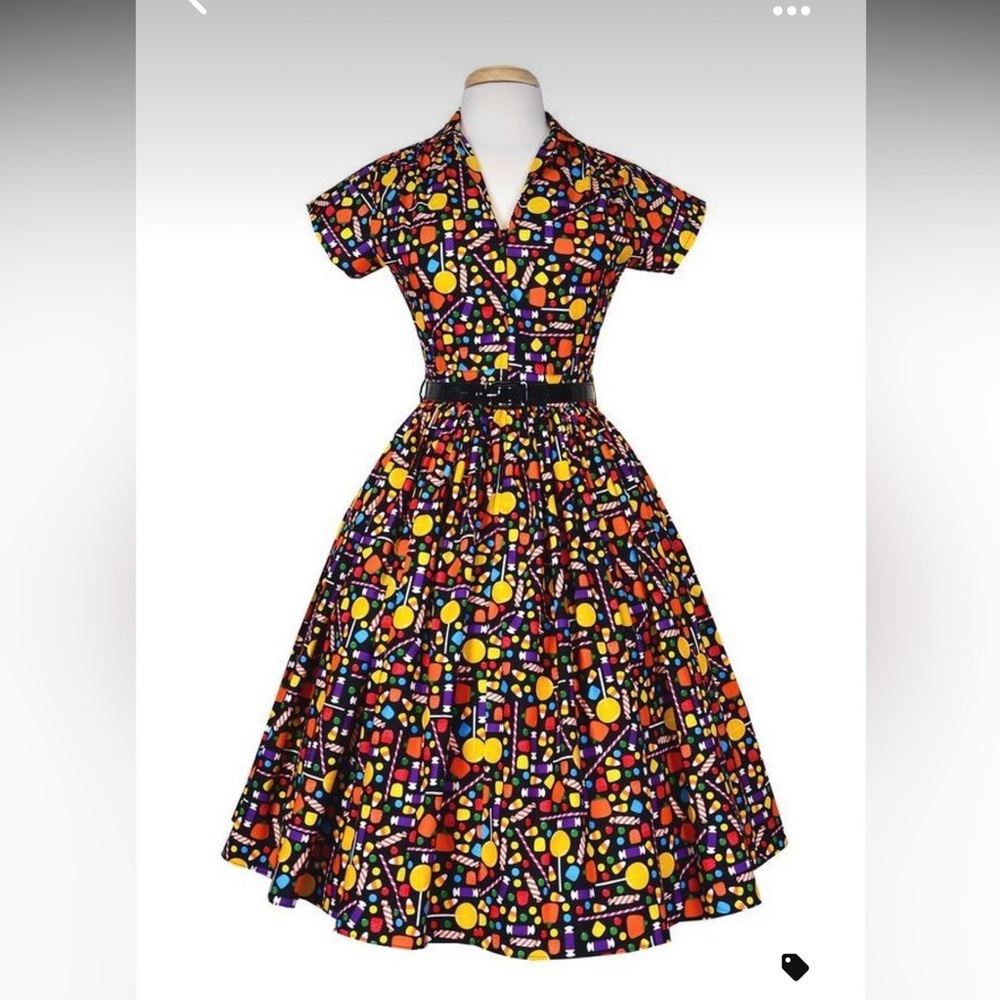 Bernie Dexter Kelly dress in candy print, size small.